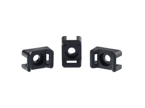 Saddle Mount #10 Screw Black 100/bag