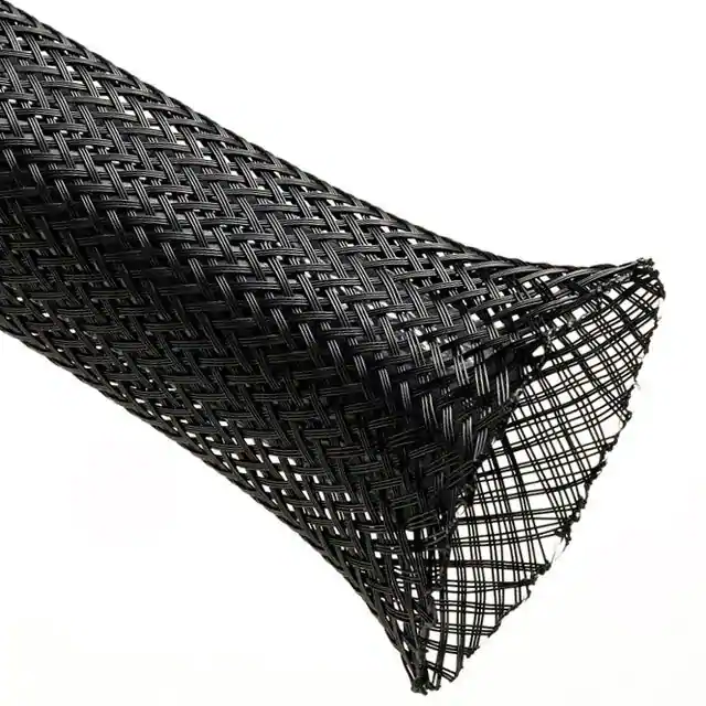 TECHFLEX 1/4 Series Polyester Expandable Sleeving Black — Parts Connexion