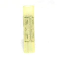 12-10 AWG Yellow Nylon Insulated Butted Seam Straight Butt Connectors 100/bag