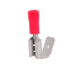 22-18 AWG Red Vinyl Insulated Butted Seam PiggyBack Connectors, 100/bag