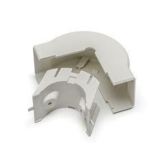 HellermannTyton TSRP3FW-29-1 External Corner Cover, 1-3/4", 1" Bend Radius, PVC, Office White, 1/bag