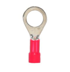 22-18 AWG Red Vinyl Insulated Butted Seam 5/16 Ring Terminals 100/bag