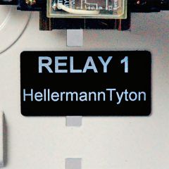 HellermannTyton 596-00507 Foam Nameplate, Rectangular, 2.0" x 1.0", PET, Black, 500/roll