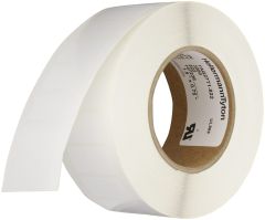 HellermannTyton TAG27T1-822 Thermal Transfer Labels, 1.5" x .75", 1 Across, Polyester, White, 3000/roll