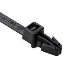 6" 40lb Black Push Mount Cable Ties 1000/bag Part #PM6-40-0M-NW