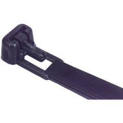 8" 50lb UV Black Trigger Releasable Cable Ties 100/bag Part #RT8-50-0C-.30
