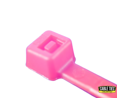 6" 40lb Florescent Pink Cable Ties 100/bag Part # C6-40-Flor Pink 1