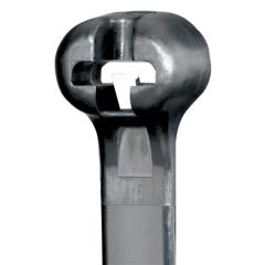 Panduit 4 18lb UV Black Weather Resistant Dome-Top Barb Ty Cable Ties 100/bag Part #BT1M-C0