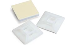 1" Natural 4-Way Adhesive Cable Mounts 100/bag