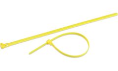 12" 50lb Yellow Releasable Cable Tie 25/bag