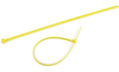 14" 50lb Yellow Releasable Cable Tie 25/bag