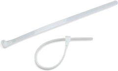 8" 50lb Natural Releasable Cable Tie 25/bag