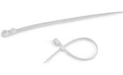 6" 40lb Natural Screw Mount Cable Tie 100/bag