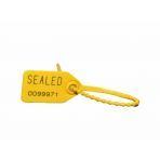 7" 18lb Yellow Equilock Adjustable Tamper Resistant Plastic Security Seal 100/Bag