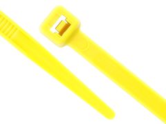 6" 40lb Yellow Cable Tie 100/bag