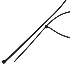 24" 175lb BlackUV Cable Tie 10/bag