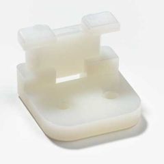 Thomas & Betts TC106 Cable Tie Right-Angle Bundle Support Mounting Base 1x1" Natural Nylon 6.6 Screw Mounting- #4 Screw For Use with Cable Ties Up to 120 lbs