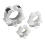 Thomas & Betts TC87 Cable Tie Bundle-Retaining Clamp Harnessing Accessories Natural Nylon 6.6 Screw Mounting- #6 Screw Maximum Wire Bundle Diameter 1 1/4" 10/Bag