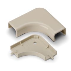 HellermannTyton TSRP3I-25-1 Elbow Cover, 1-3/4", 1" Bend Radius, PVC, Ivory, 1/bag