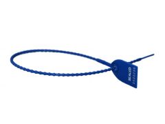 15" 40lb Blue Tug Tight Adjustable Plastic Security Seal 100/Bag