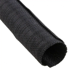 3/16” Black Techflex F6 Woven Wrap Woven Braided Sleeving 200ft