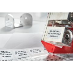 HellermannTyton TAG21J-450 Ink Jet Label, .75" x .5", 156 Per Sheet, PET, White, 5000/pkg